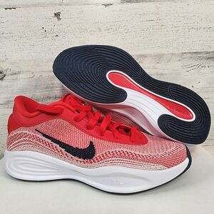 Nike G.T. Hustle Academy Men 8 Red White Basketball Shoes Low Top DZ2775-600